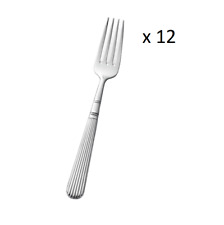 Service De 12 Fourchettes De Table en Argent 925 - Cesa 1882 Modèle Centenaire