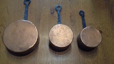 lot de 3 casseroles cuivre