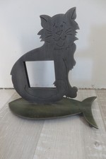 cadre photo chat étain