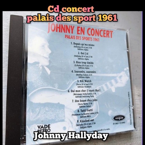 Johnny hallyday concert - cd,