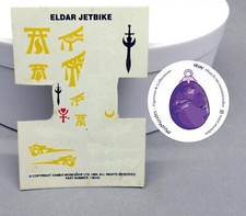 Warhammer 40k, decal, transfer, waterslide, decalco, eldar, jetbike, moto jet