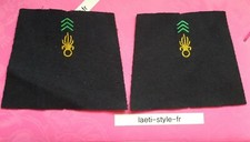Q0103 2×tissu fourreau épaule légion étrangère infanterie et génie militaire 