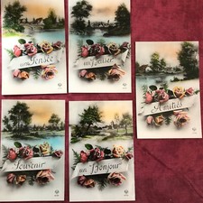 5 cartes postales NEUVES