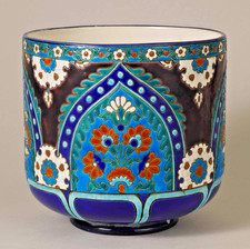 Emaux de Longwy. Cache pot