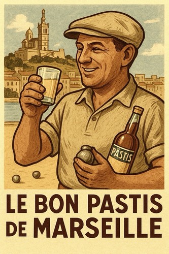 Affiche poster pastis - ,