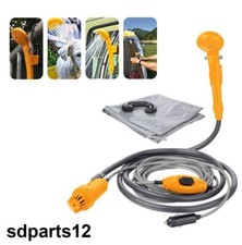 Kit Douche Portable Mobile Pompe à Eau 12V Douchette Camping Caravane Bateau
