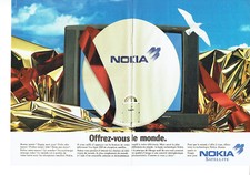 Publicité Advertising  107  1995   Nokia Satellite  antetenne démodulateur (2p)