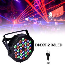 LED Mini Flat Par Light - Projecteur à LED RGB DMX512 Noir 36 Lumières -LSPA36RC