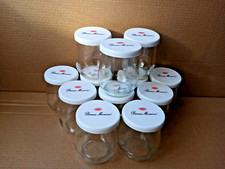 LOT  12 POTS A YAOURT EN VERRE