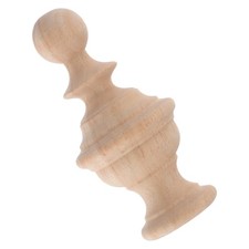  Unfinished Wood Finial Poteau