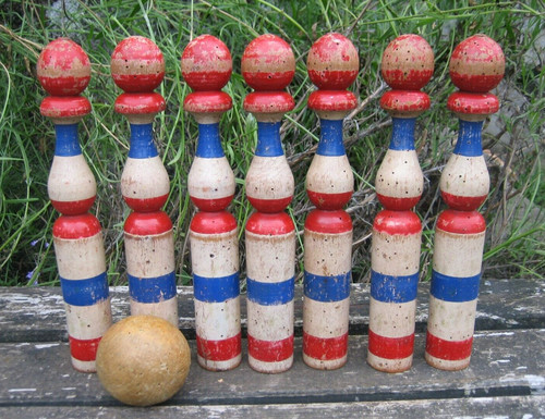 Ancien jeu quilles - jeu, en
