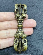 2.8"Old Tibet Bronze Elephant