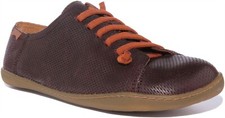 CAMPER Peu Caraco Élastique Lacets Cuir Homme Casual Chaussures en Marron 6 - 12