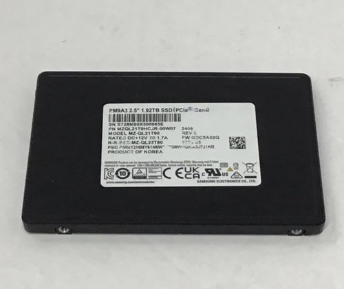 Disk ssd serveur pm9a3 - serveur, 1.92tb