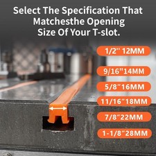 Slot covers for - t-slot, milling