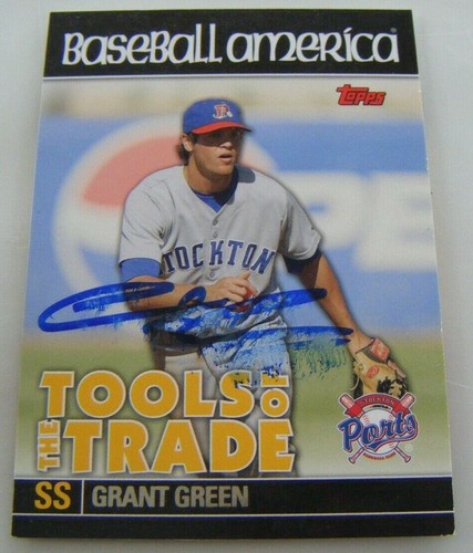 Grant green signed s - a's, 2010