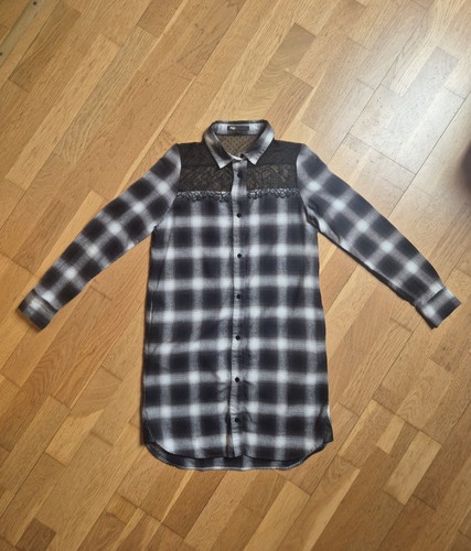 Robe chemise maje carreaux - à,