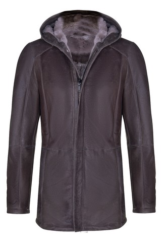 Homme marron peau mouton - marron, de