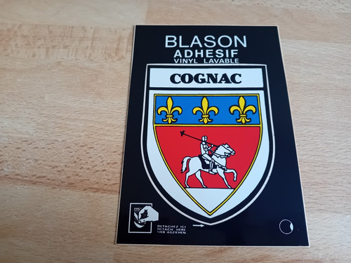 Carte postale blason - blason, adhésif