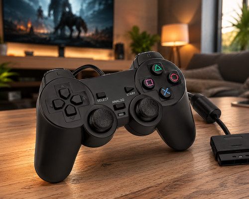 Manette filaire ps2 double - filaire,
