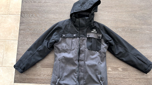Black and grey ski eider - black,