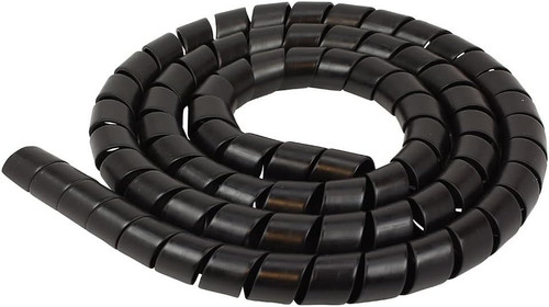 Gaine spiralée noire - spiralée,