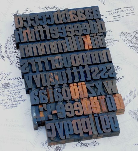 Anciens caracteres - a-z,