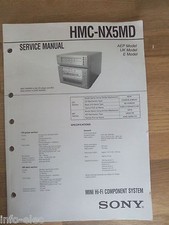 Schema SONY - Service Manual Mini Hifi Component System HMC-NX5MD HMCNX5MD