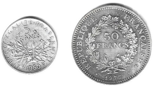 1960 semeuse 50f - , hercule
