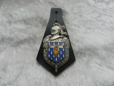 Ancien insigne militaire émaillé Gendarmerie Commandement des Ecoles / argenté