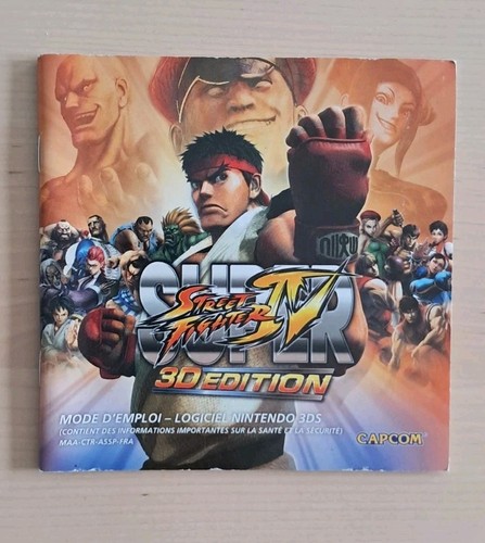Notice seule jeu nintendo 3ds - notice,