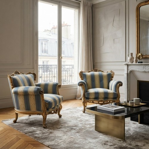 Fauteuils anciens style - fauteuils,