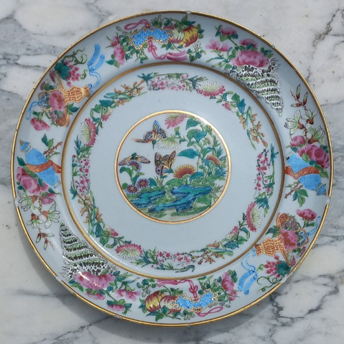 Assiette porcelaine chinoise
