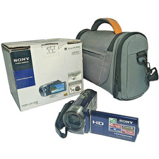 Caméscope numérique Sony Handycam HDR-CX130E Bleu CMOS Exmor R Full HD Zoom ×30