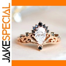 JakeSpecial – Rose Gold and Black Zircon Vintage Ring