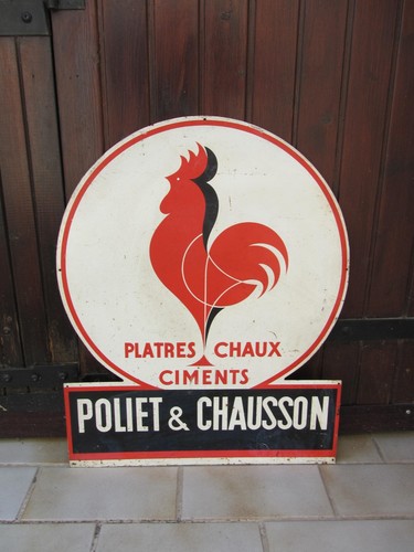 Plaque publicitaire poliet - plaque,