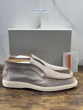 Santoni Polacco Open Walk Suède Beige Luxe Santoni Homme 46