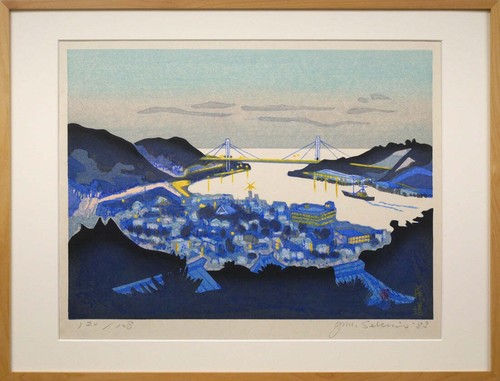 Estampe sur bois junichiro - sur,