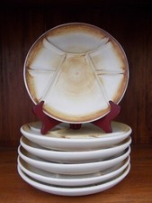 6 ASSIETTES GRES FONDUE