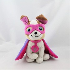 Doudou Peluche chien masqué cape super héros BARBIE - 20604