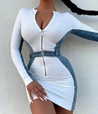 Robe moulante zippée