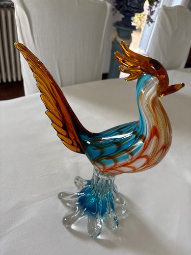 Magnifique coq verre - ,, soufflé