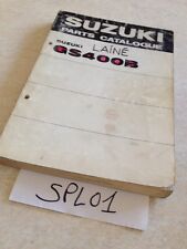 Suzuki parts list catalogue