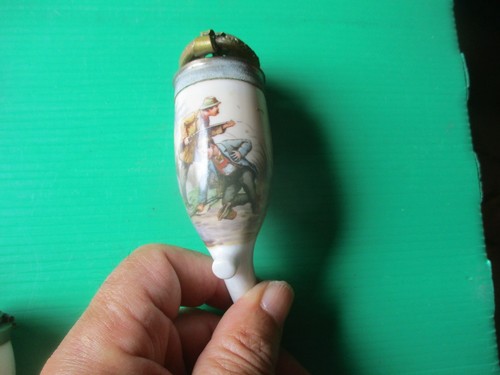 Pipe porcelaine decor - porcelaine,