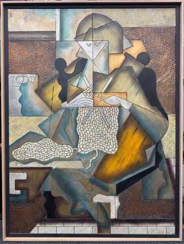 Tableau laque sur panneau - laque,
