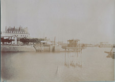 France, Saint-Malo, pont roulant Vintage print, tirage d'époque,  Tirage 