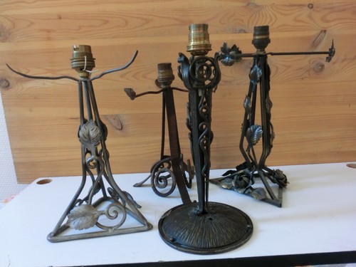 Lot pied lampe - de, fer
