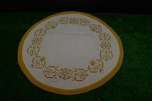 Ancien napperon brode crochet - napperon,