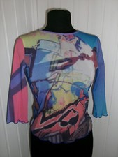 Tee shirt TOP long mesh COP