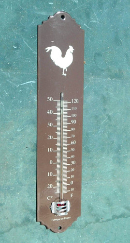 Enamel thermometer 30cm coq - enamel,